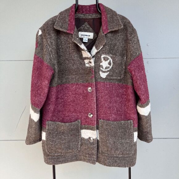 Mulberry Street 75% Wool Jacket Southwestern Transitional Coat Jacket, Size M - Picture 1 of 9